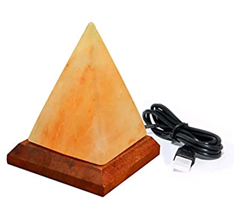 USB lamp Pyramid wood base