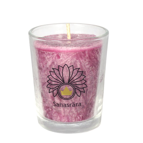 Chakra candle small Violet