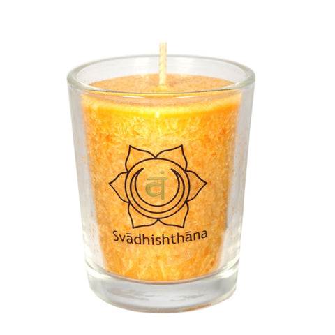 Chakra candle small Orange