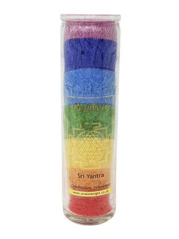 Big Chakra Candle Rainbow