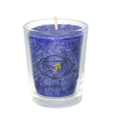 Chakra candle small Indigo