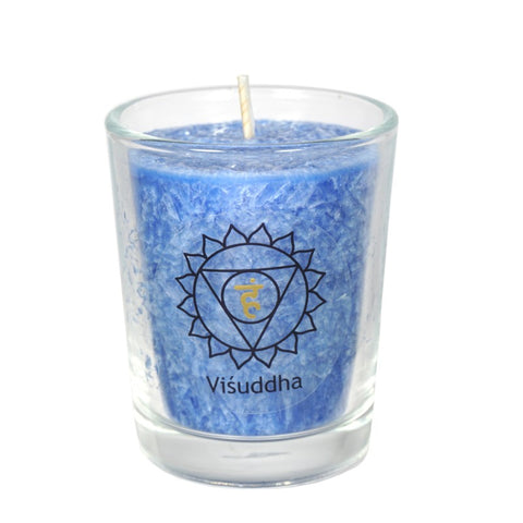 Chakra candle small Blue