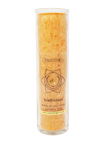 Big Chakra Candle Orange